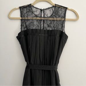 Black lace cocktail dress